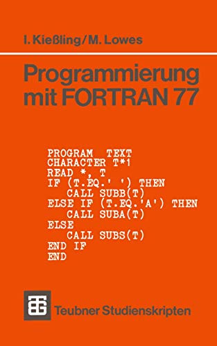 Programmierung Mit FORTRAN 77