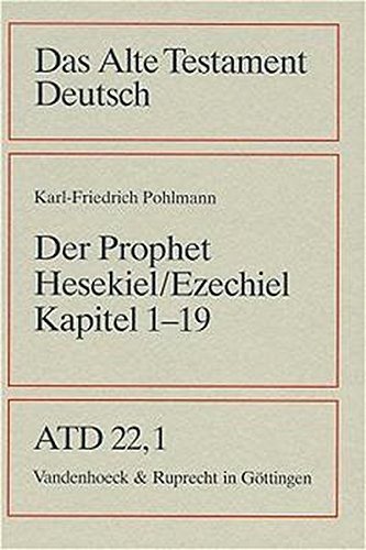 Das Alte Testament Deutsch ATD Tlbd.22 1 Das Buch des Propheten Hesekiel Ezechiel