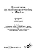 Determinanten Der Bevölkerungsentwicklung Im Mittelalter