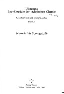 Ullmann's Encyklopaedie Der Technischen Chemie