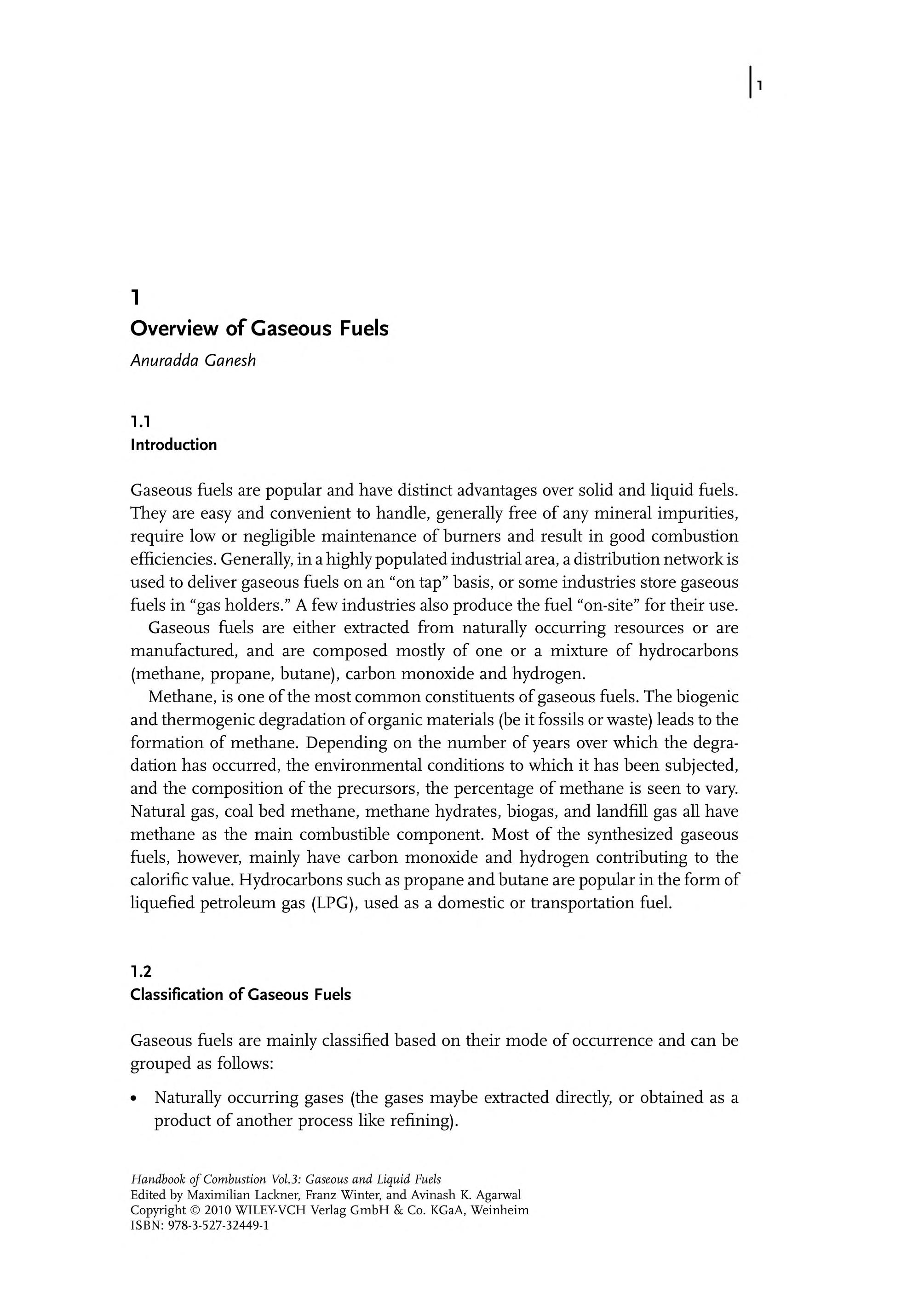 Handbook of combustion