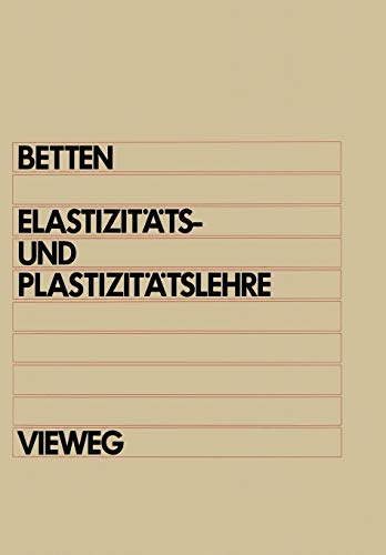 Elastizit?Ts- Und Plastizit?Tslehre