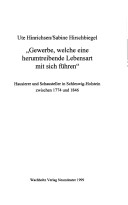 Gewerbe, Welche Eine Herumtreibende Lebensart Mit Sich Führen