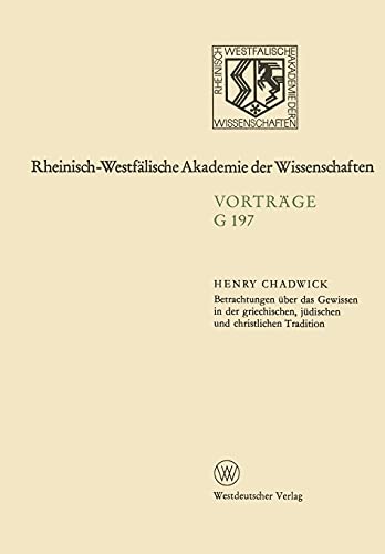Betrachtungen Über Das Gewissen In Der Griechischen, Jüdischen Und Christlichen Tradition