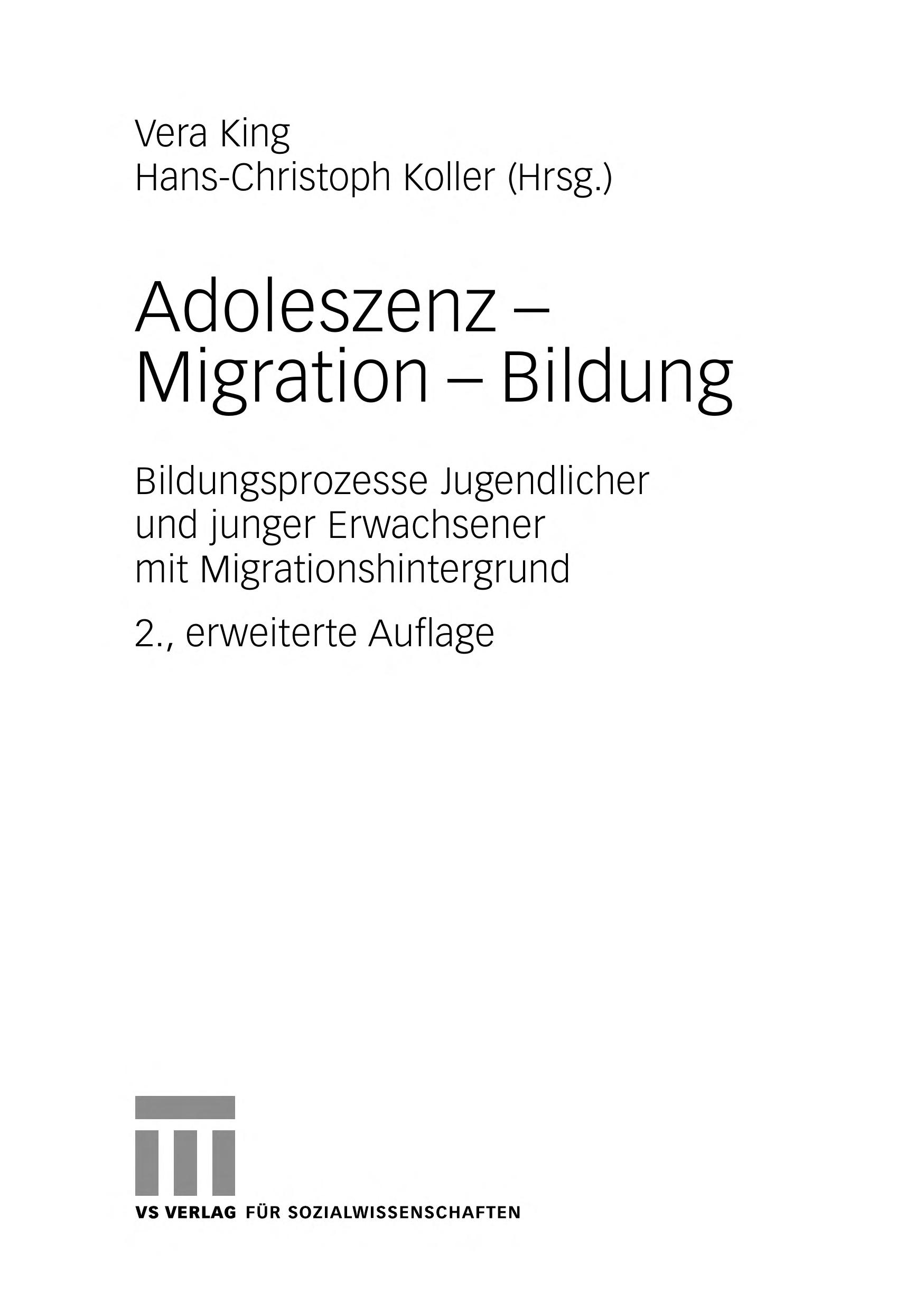 Adoleszenz Migration Bildung