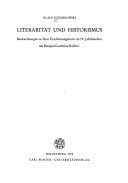 Literarität Und Historismus