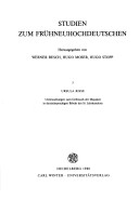 Untersuchungen Zum Gebrauch Der Majuskel in Deutschsprachigen Bibeln des 16. Jahrhundrets