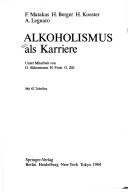 Alkoholismus Als Karriere (Monographien Aus Dem Gesamtgebiete Der Psychiatrie) (German Edition)
