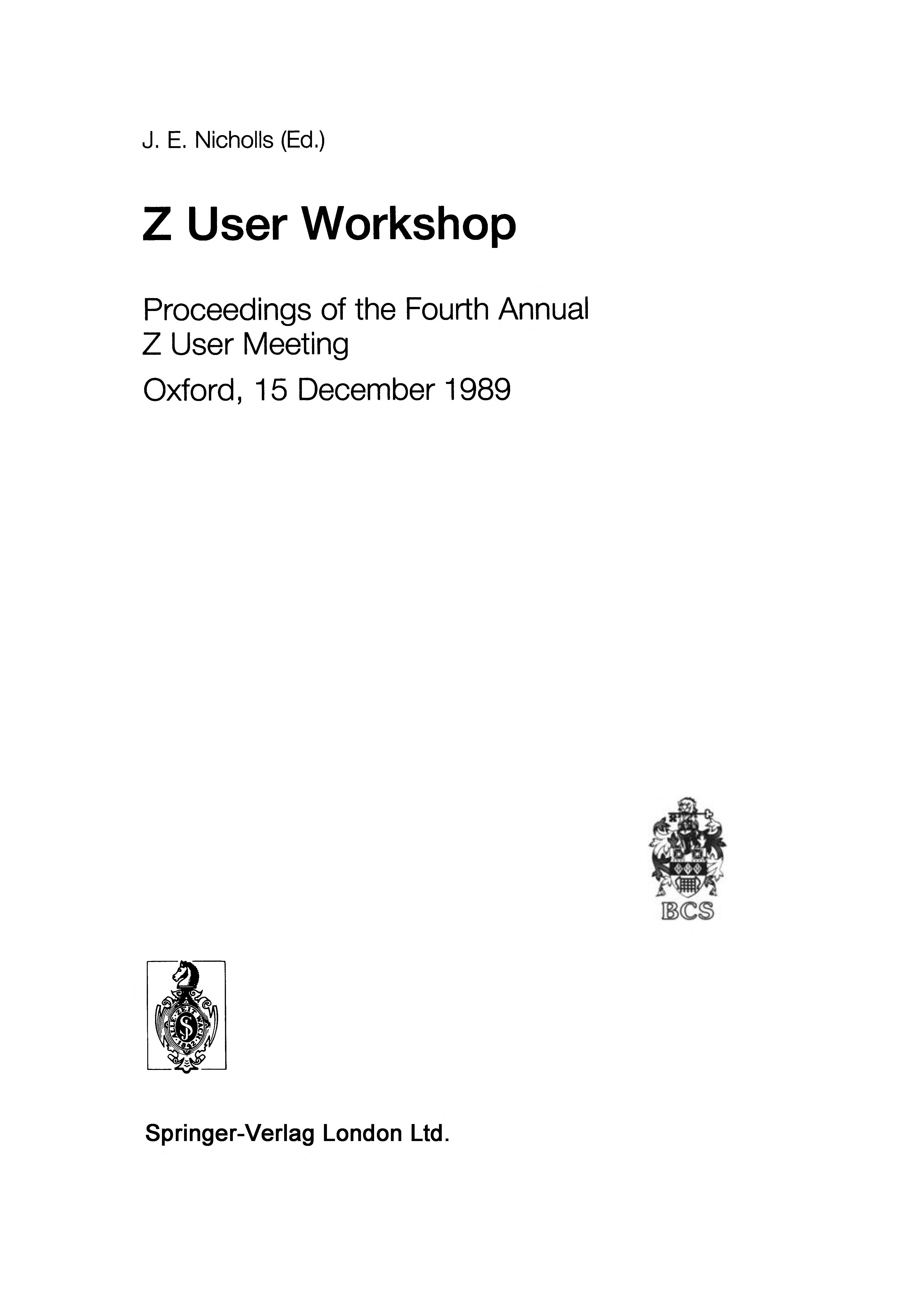 Z User Workshop