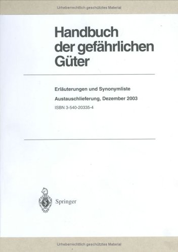 Erläuterungen Und Synonymliste