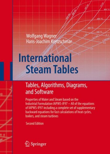 International Steam Tables - Properties Of Water And Steam Based On The Industrial Formulation IAPWS-IF97: Tables, Algorithms, Diagrams, And CD-ROM ... Of Heat Cycles, Boilers, And Steam Turbines