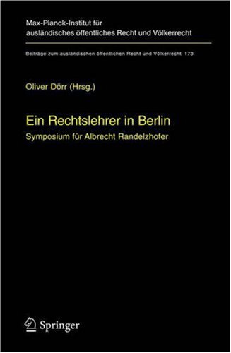 Ein Rechtslehrer in Berlin
