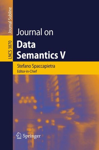 Journal on Data Semantics V Lecture Notes in Computer Science