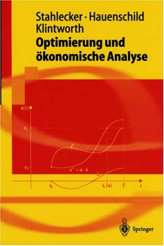 Optimierung Und Okonomische Analyse
