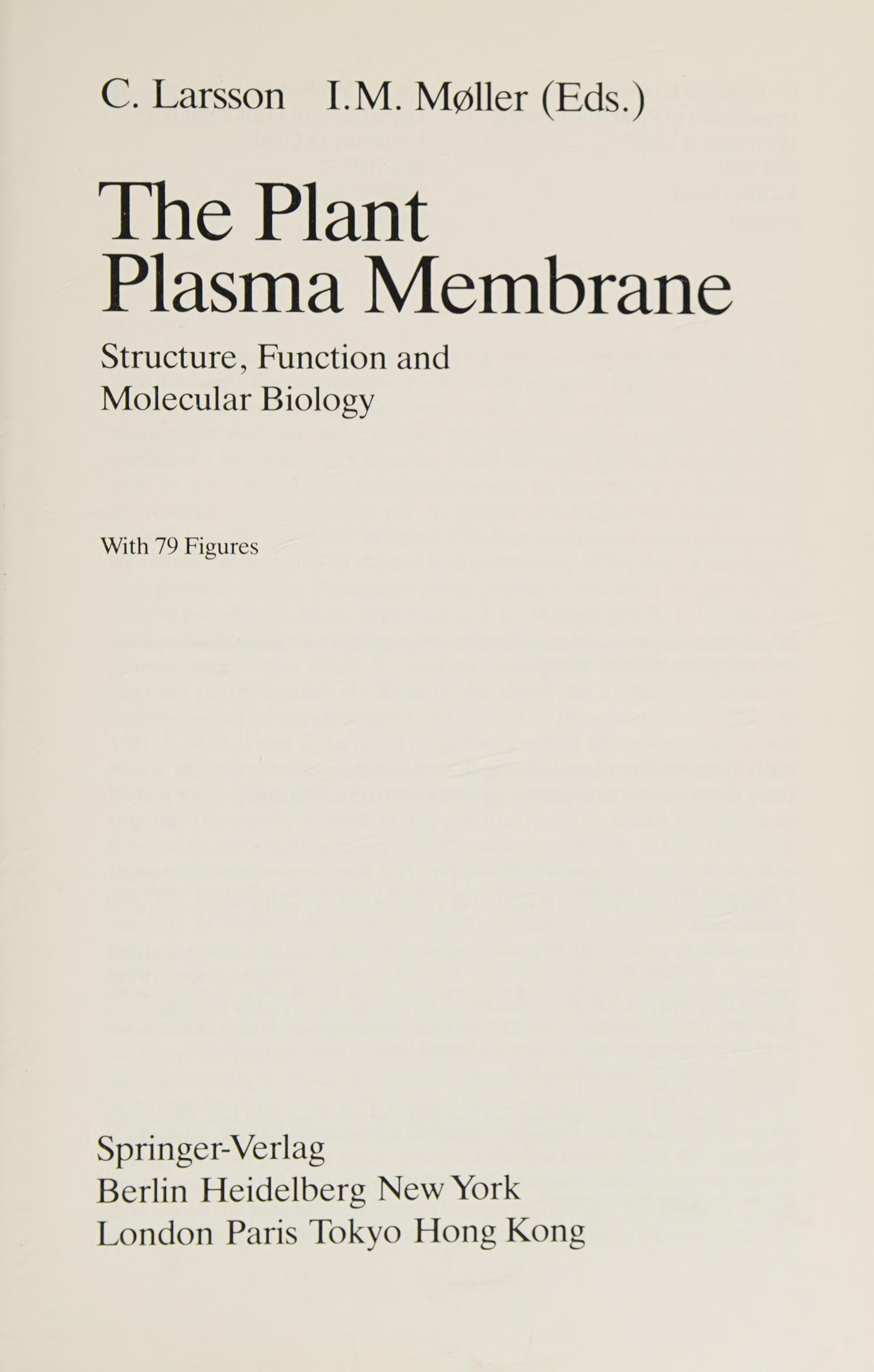 The plant plasma membrane