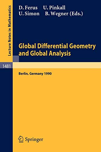 Global Differential Geometry And Global Analysis