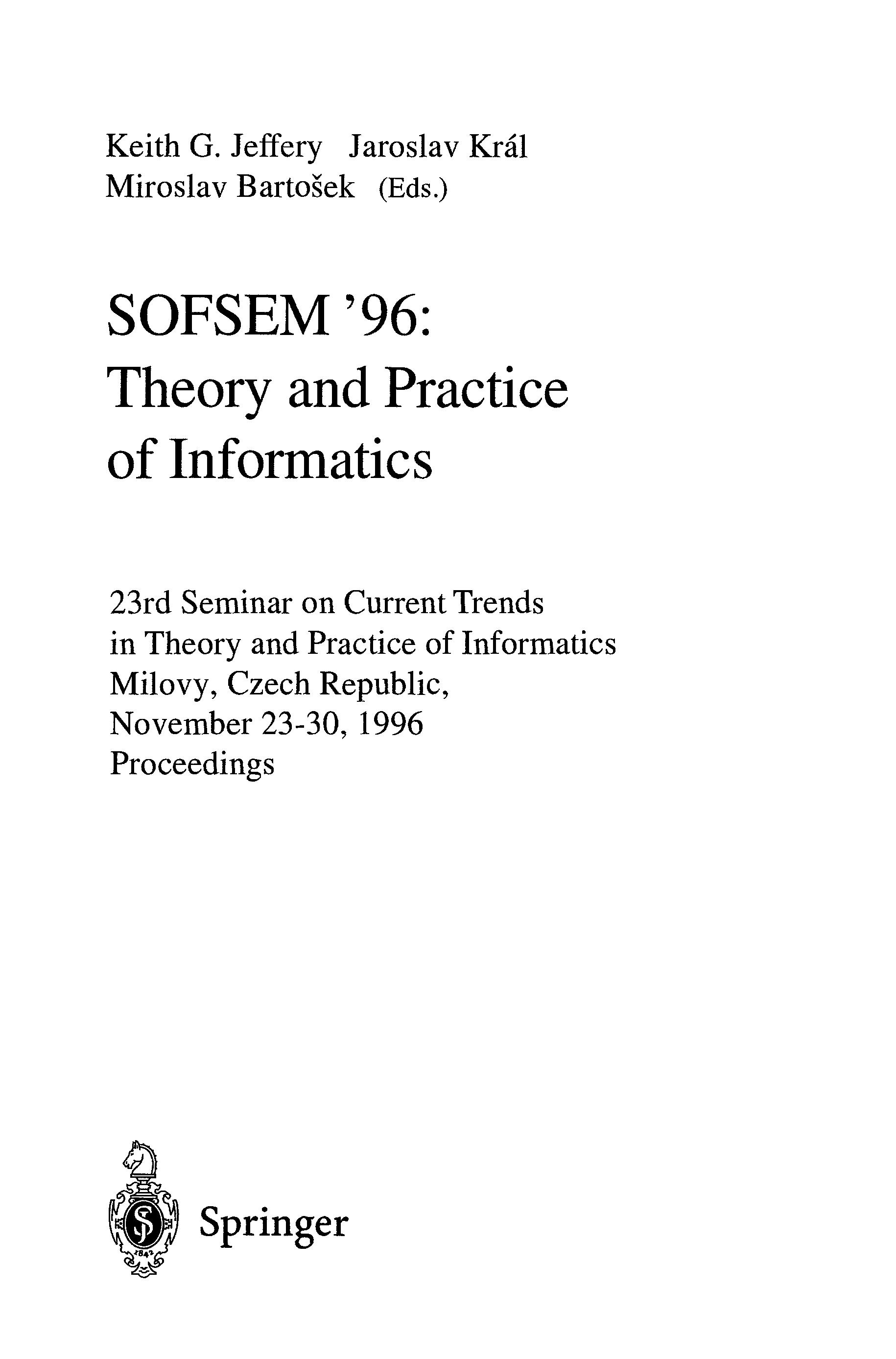 SOFSEM '96