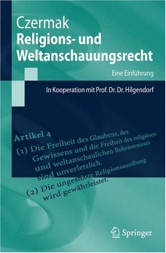 Religions- Und Weltanschauungsrecht