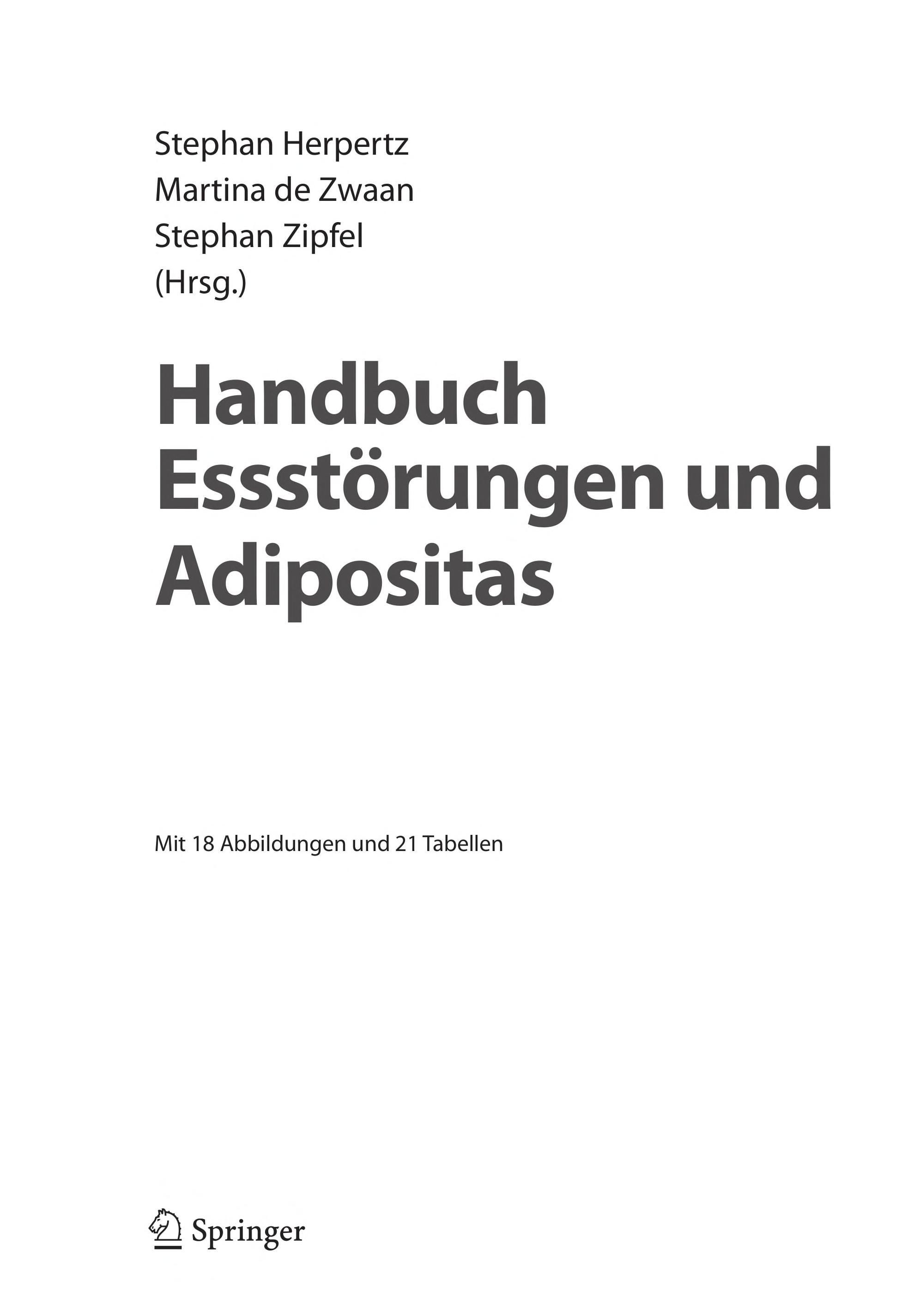 Handbuch Essstorungen und Adipositas