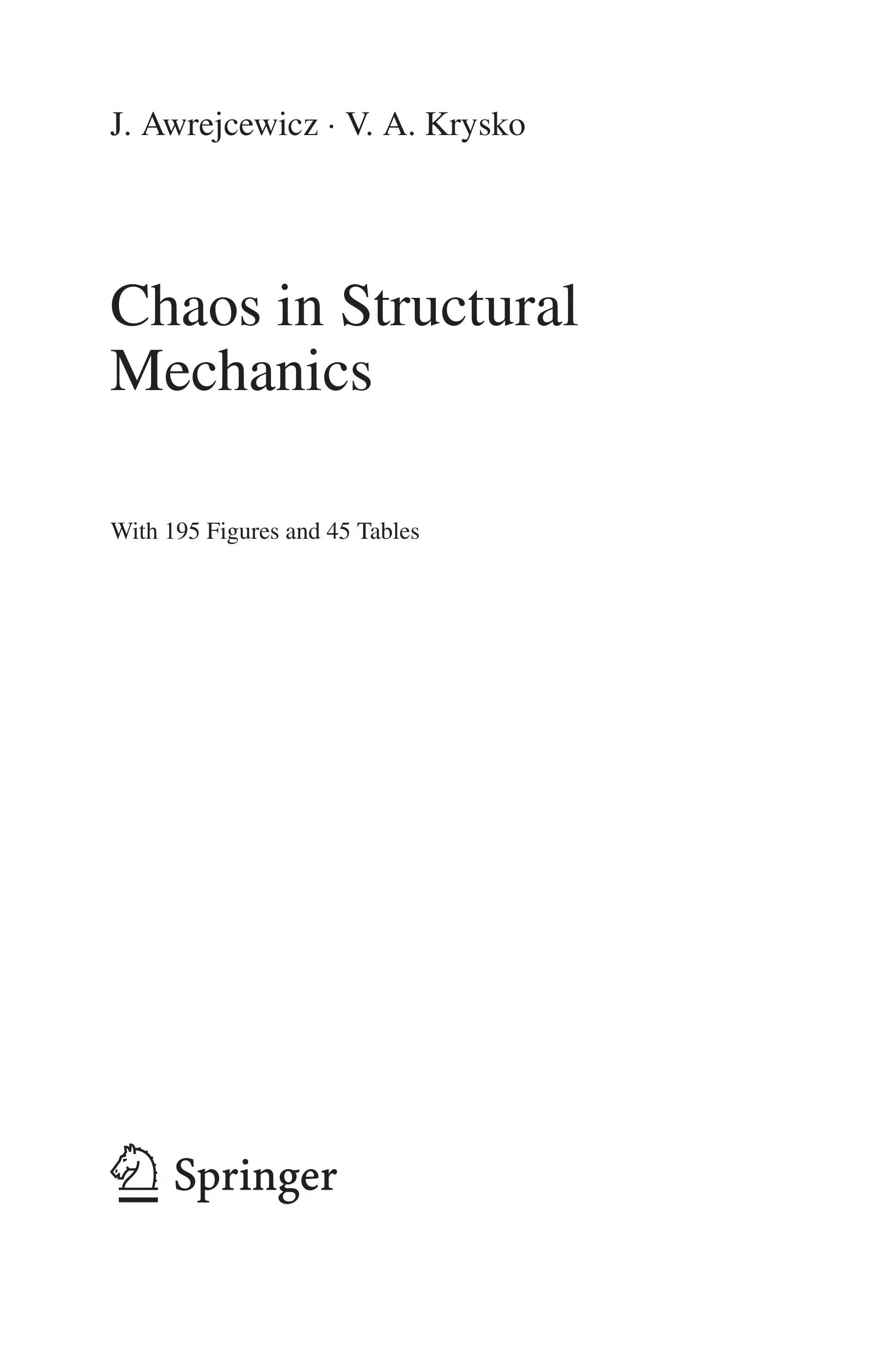 Chaos in structural mechanics