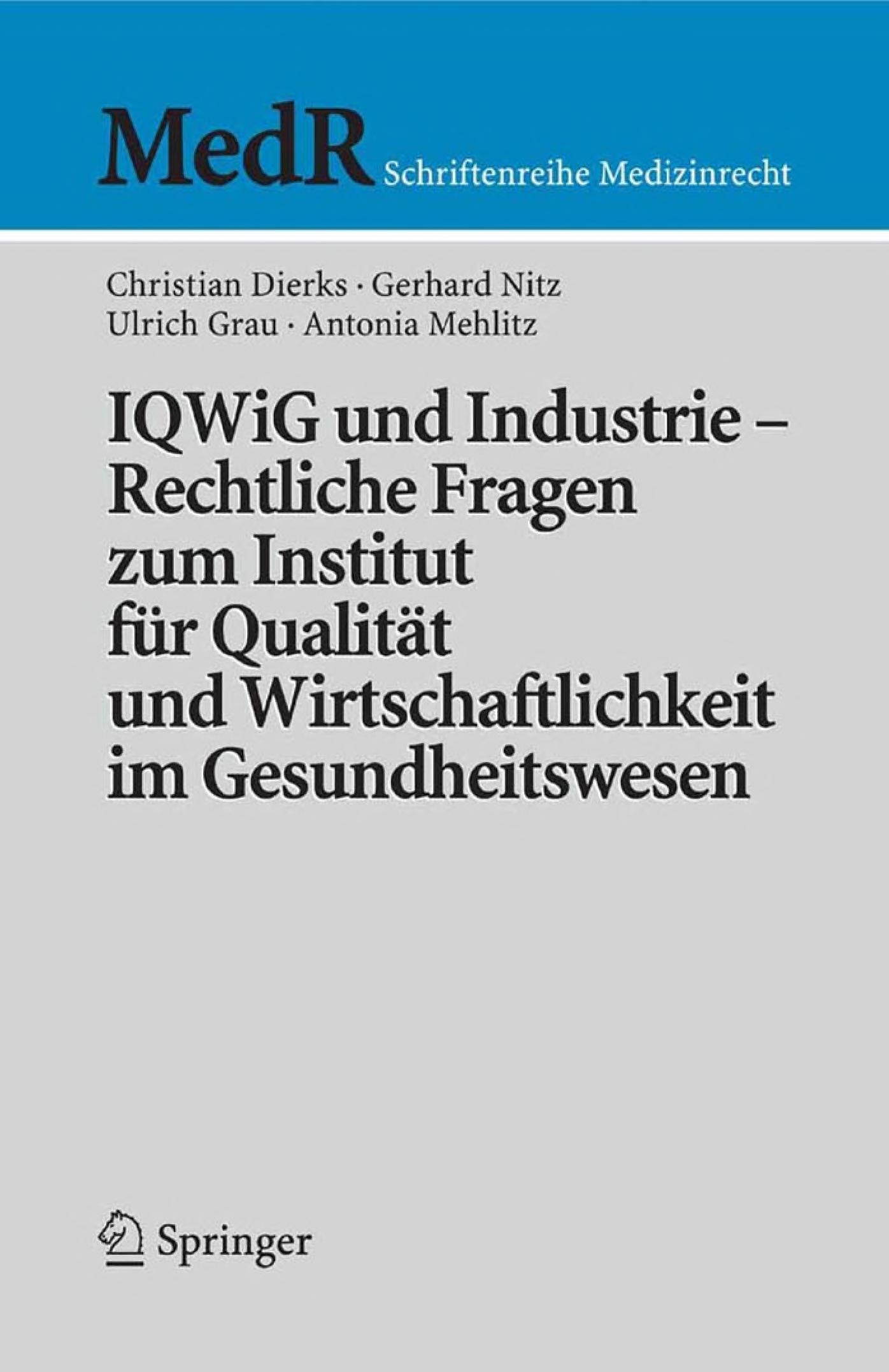IQWiG und Industrie