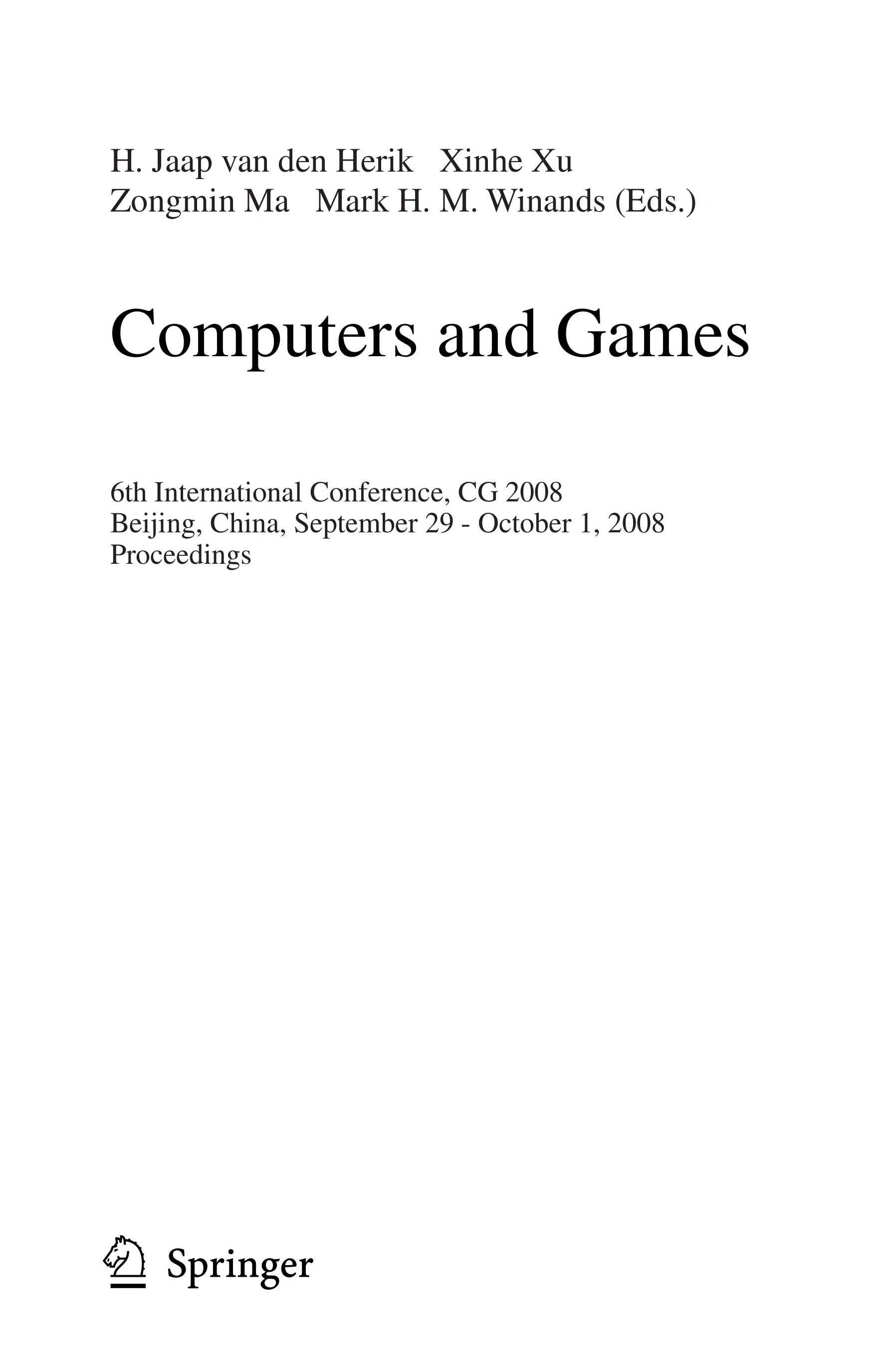 Computers And Games