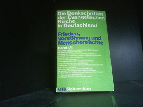 Frieden, Versöhnung Und Menschenrechte