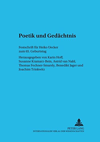 Poetik Und Gedachtnis
