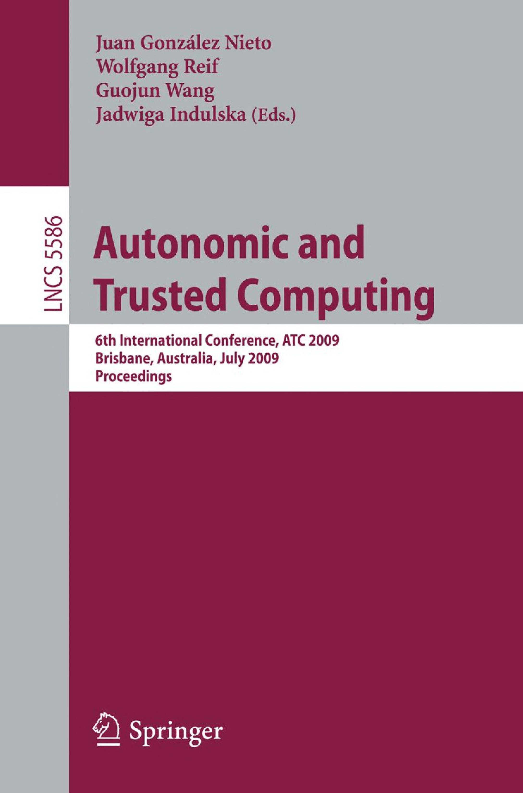 Autonomic and trusted computing