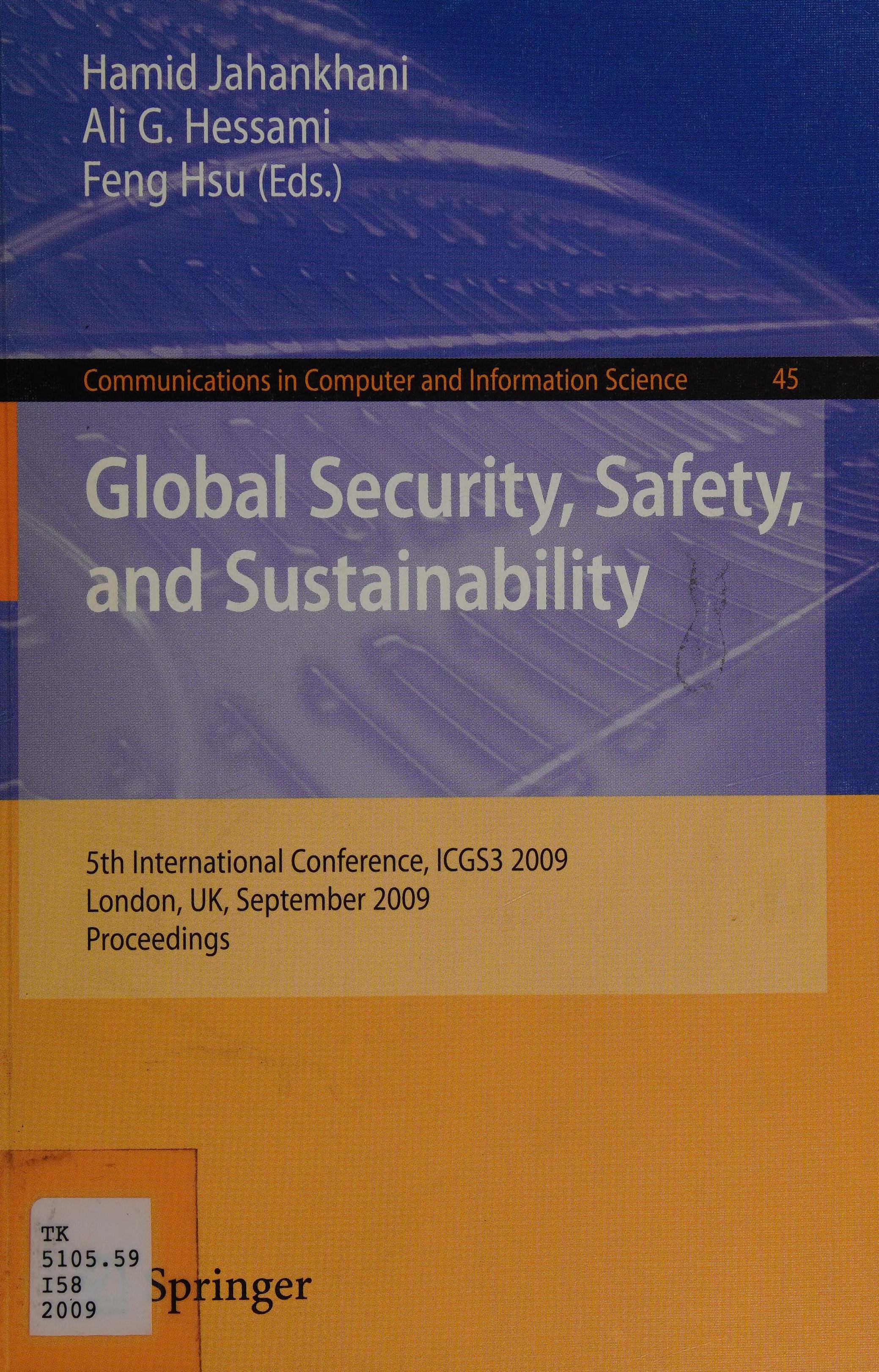 Global security safety and sustainability