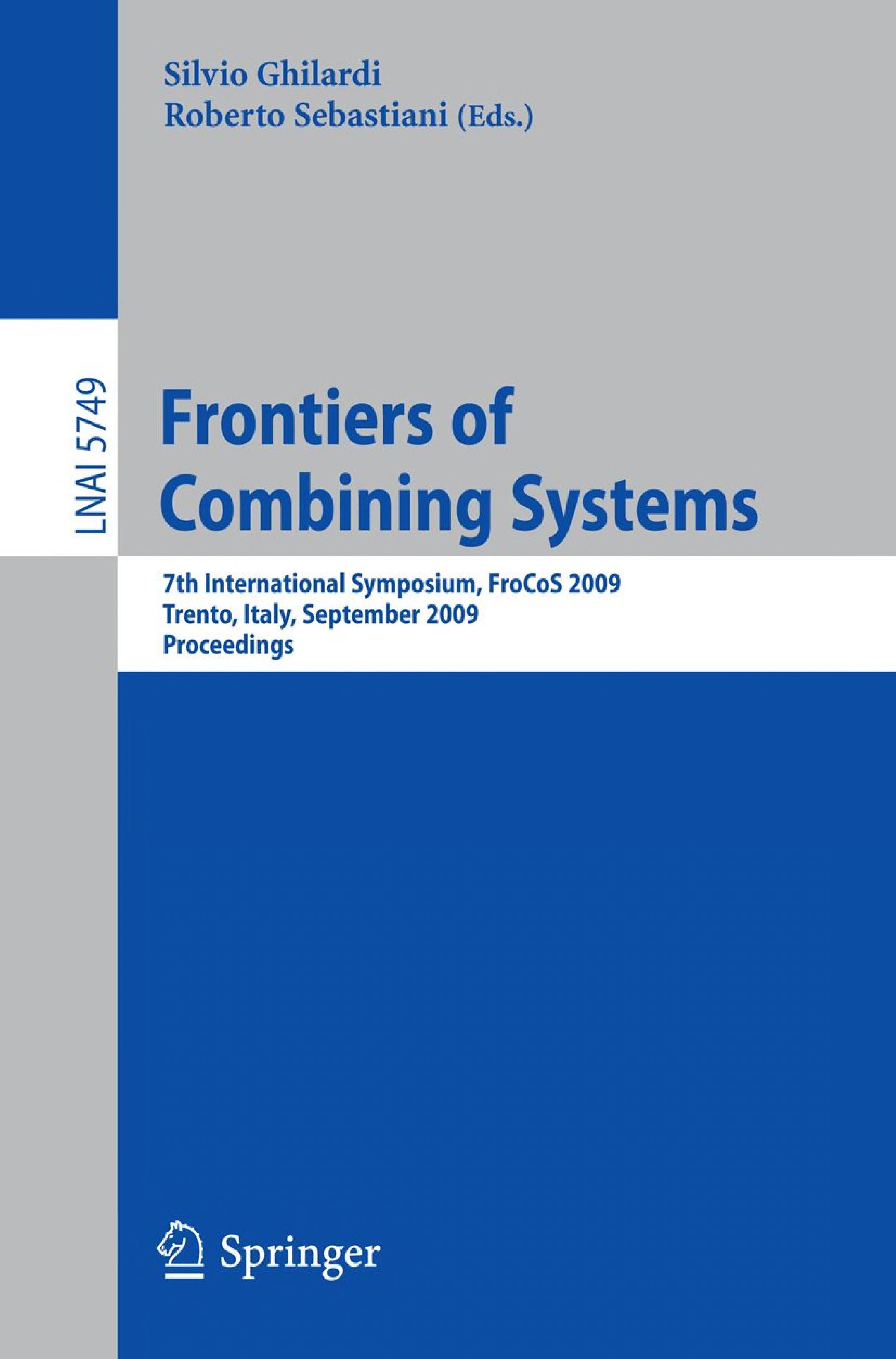 Frontiers of combining systems