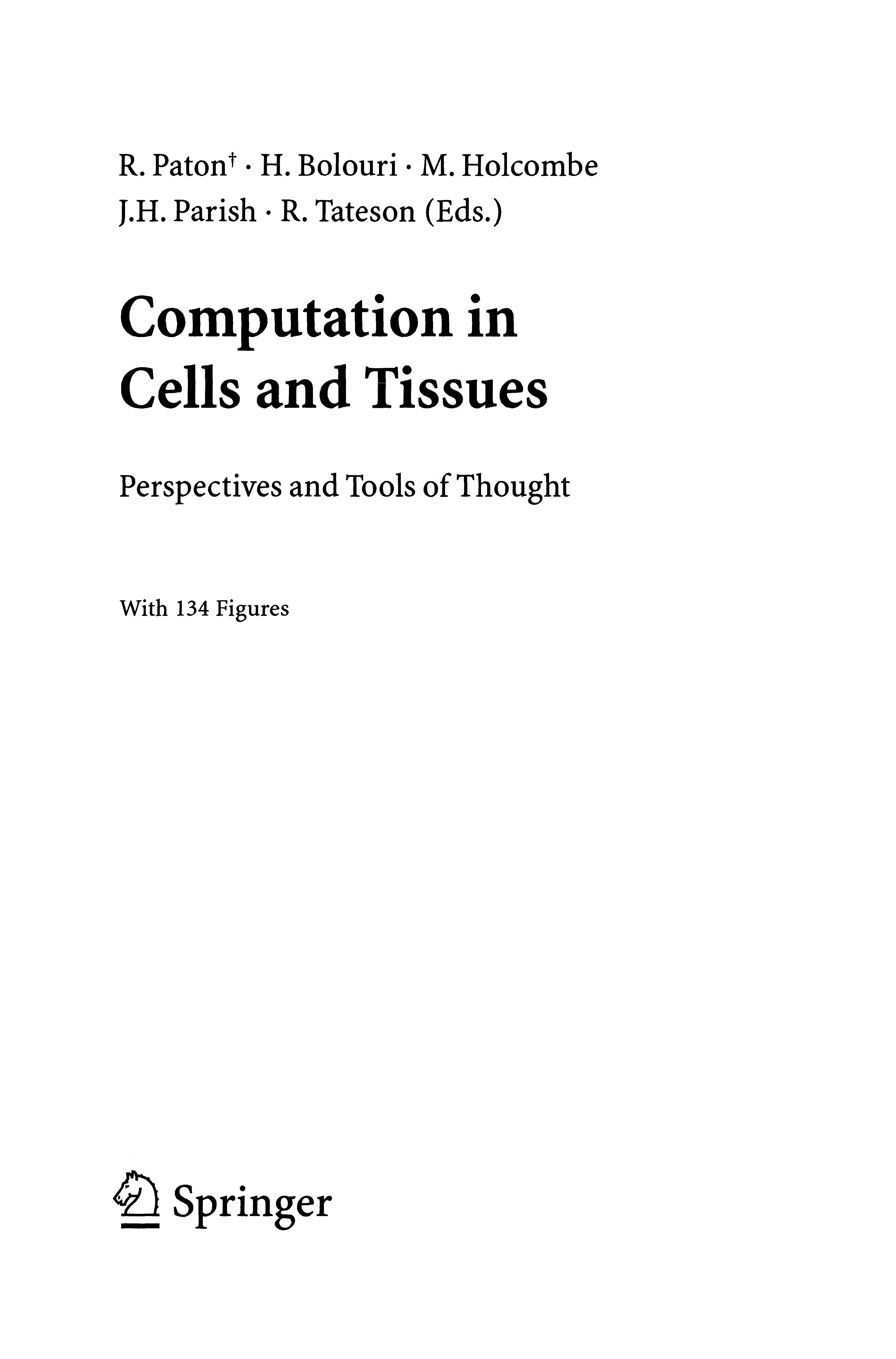 Computation in Cells and Tissues