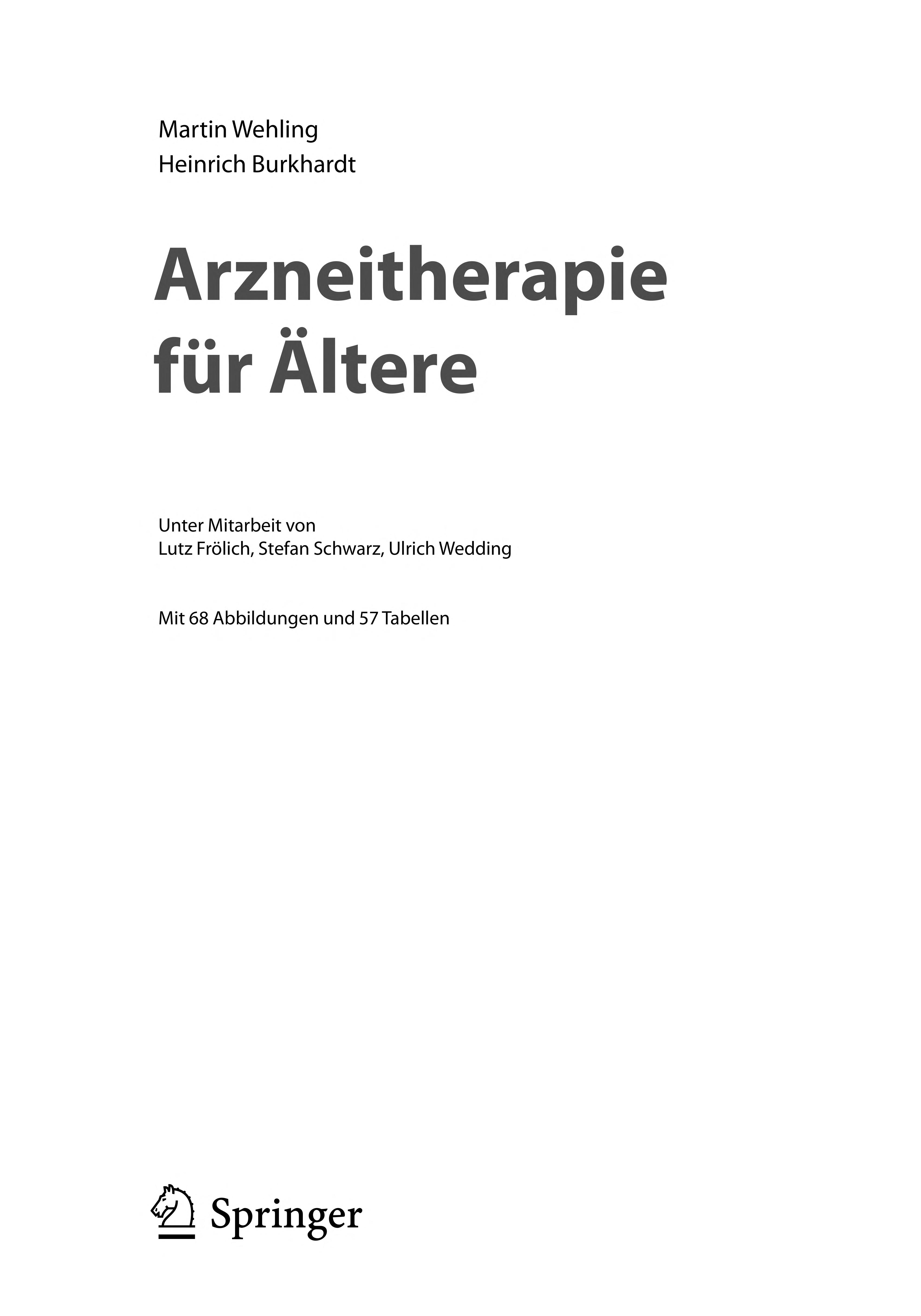 Arzneitherapie Fur Altere