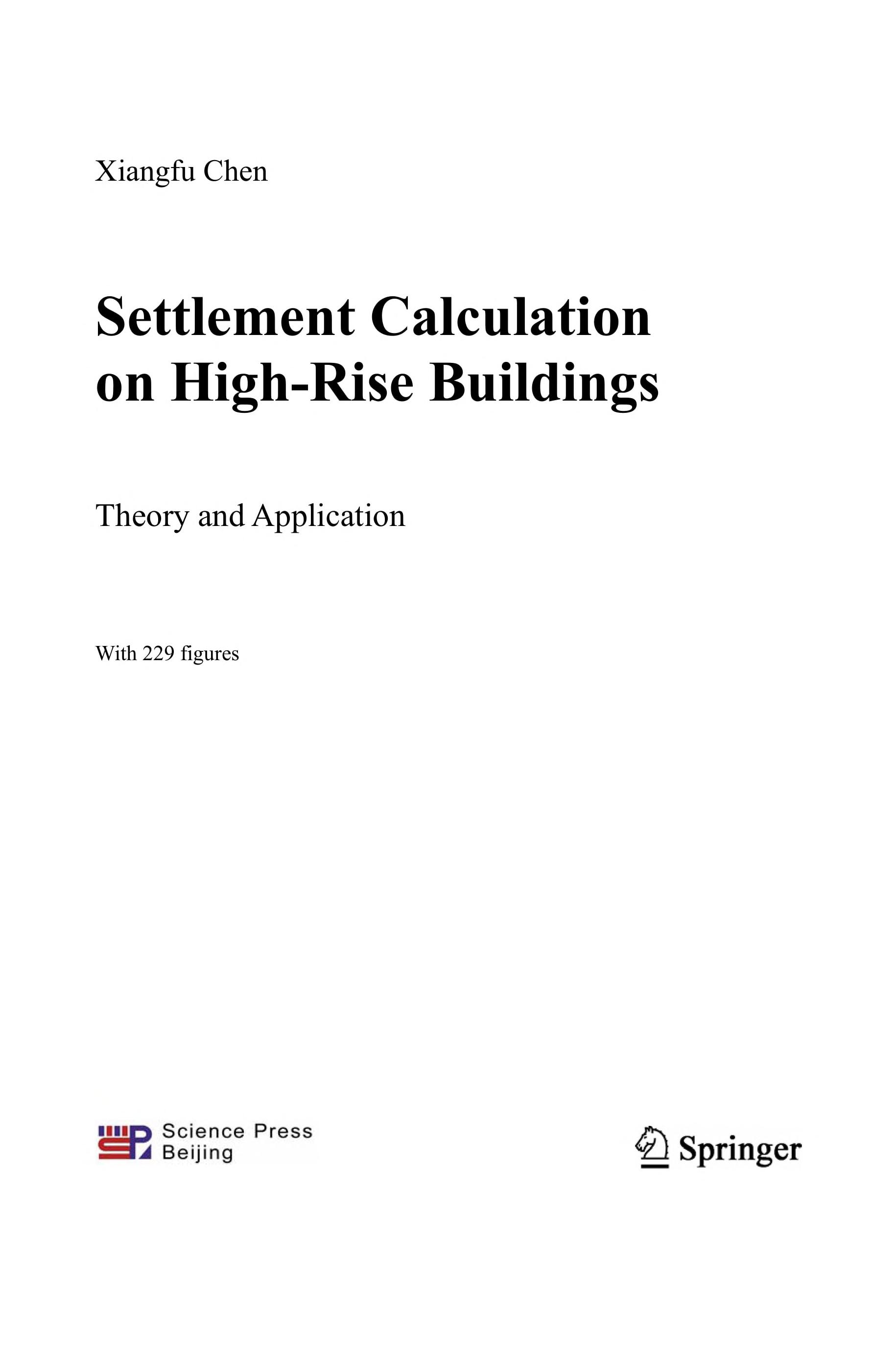 Settlement Calculation On High-Rise Buildings: Theory And Application