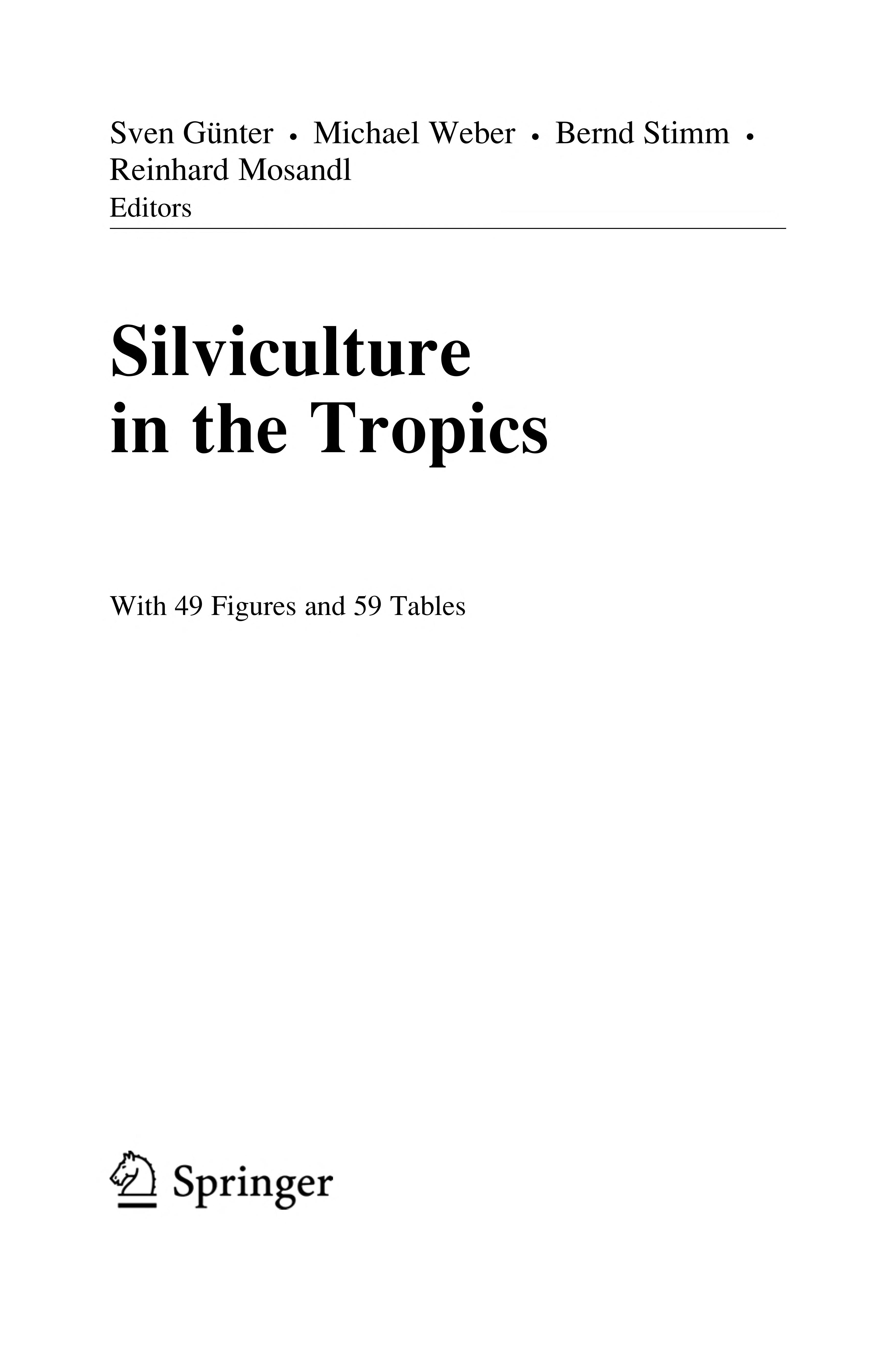 Silviculture in the Tropics
