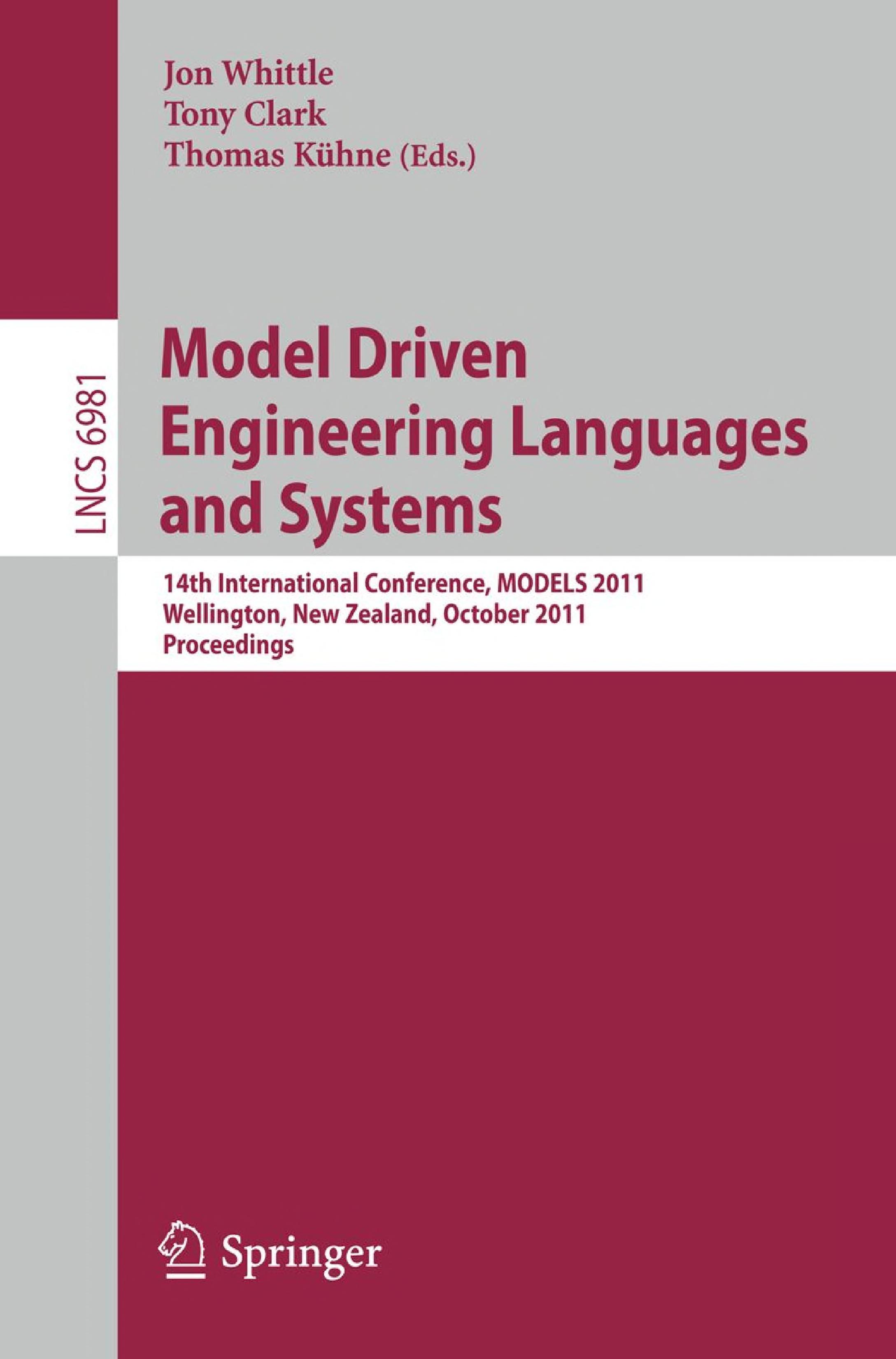 Model Driven Engineering Languages And Systems