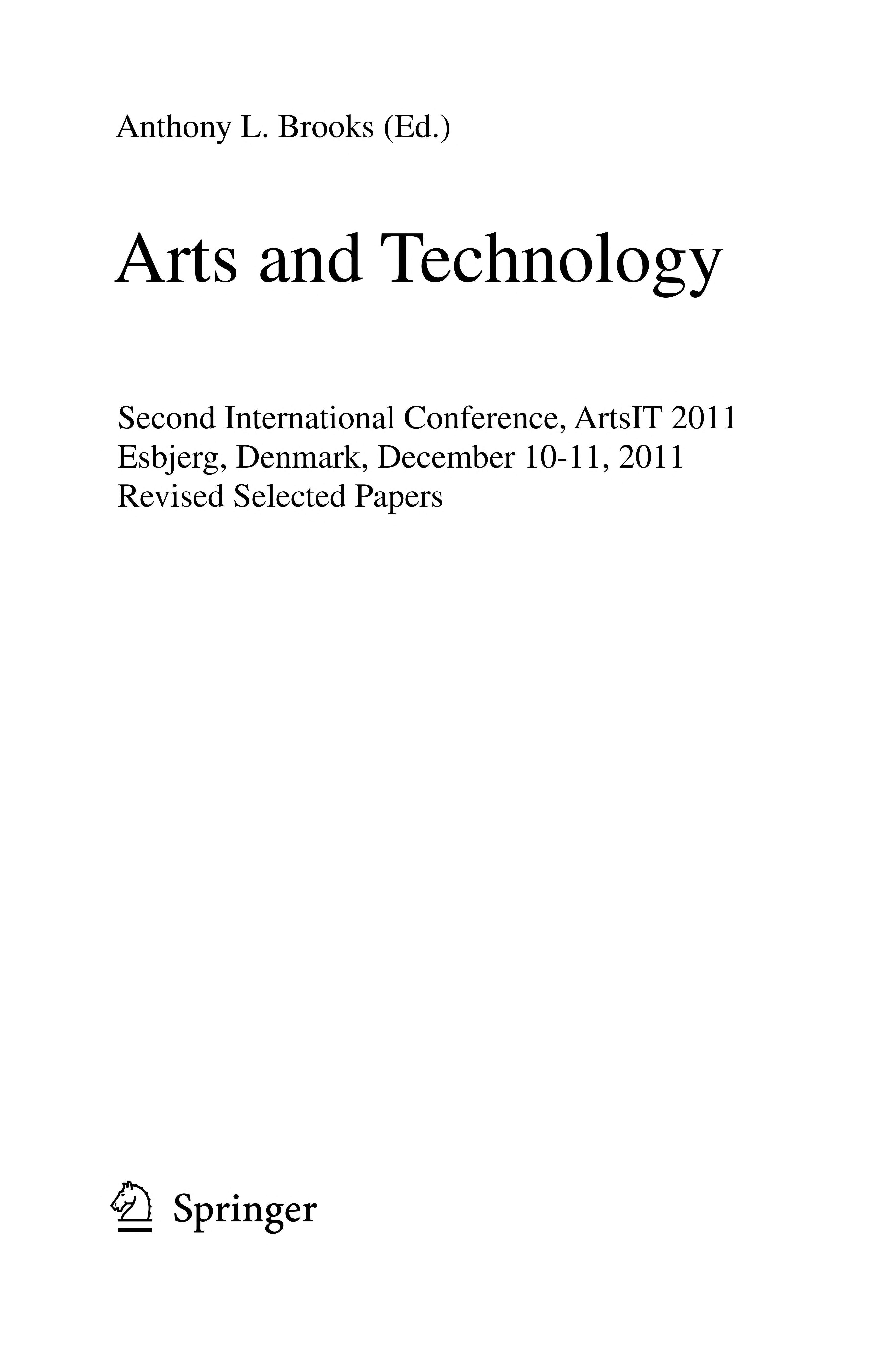 Arts and Technology