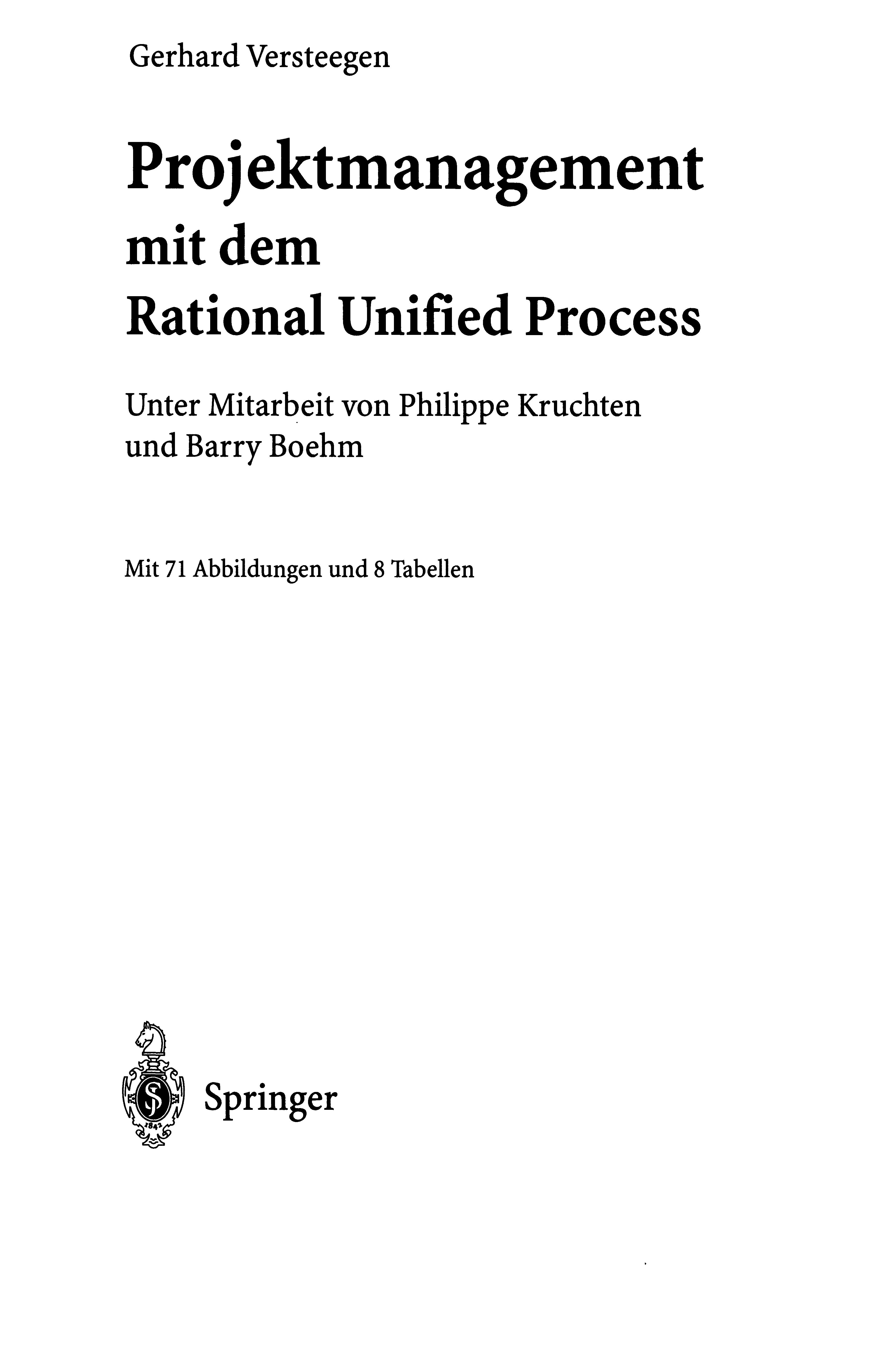Projektmanagement mit dem Rational Unified Process
