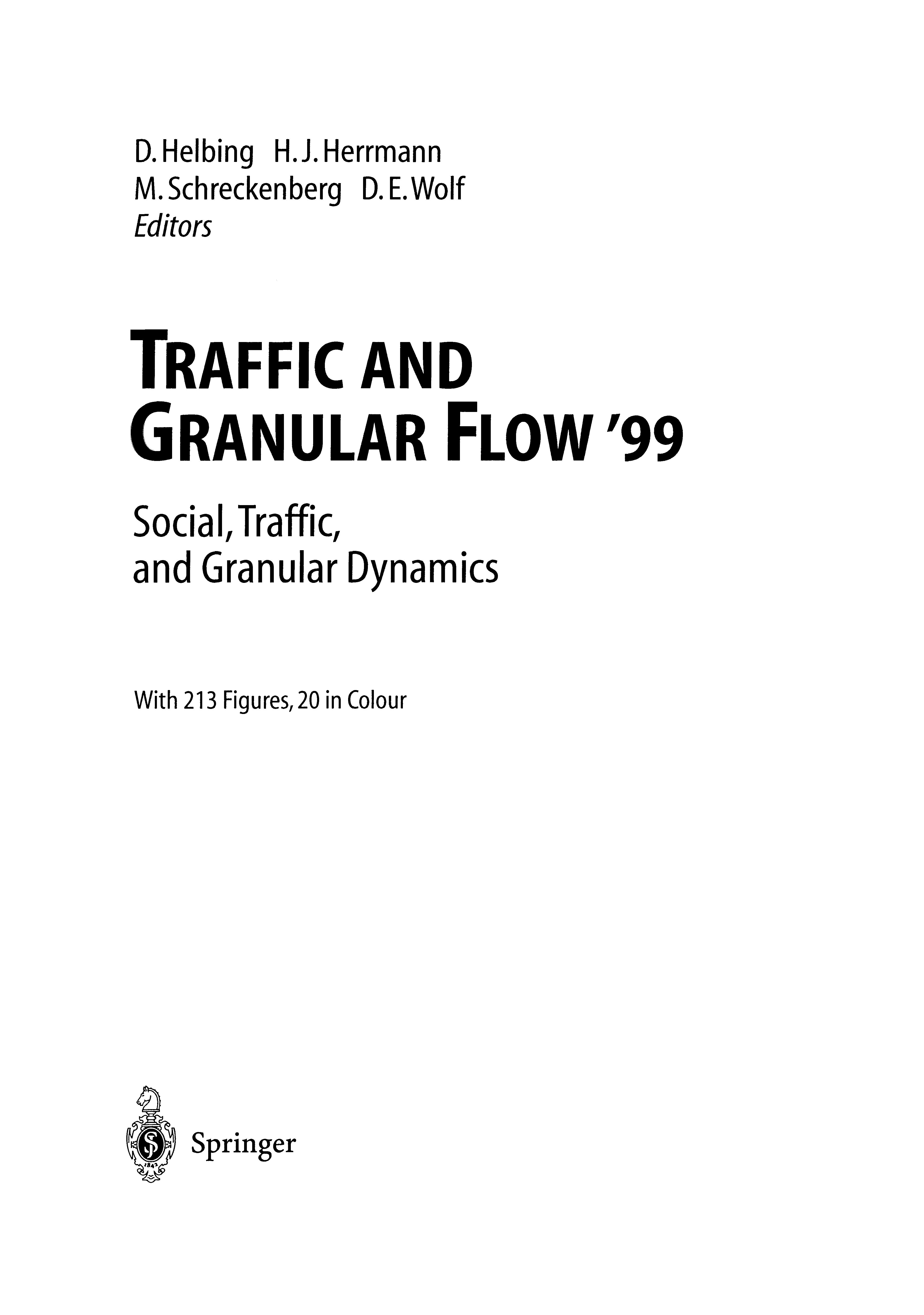 Traffic and Granular Flow ?99