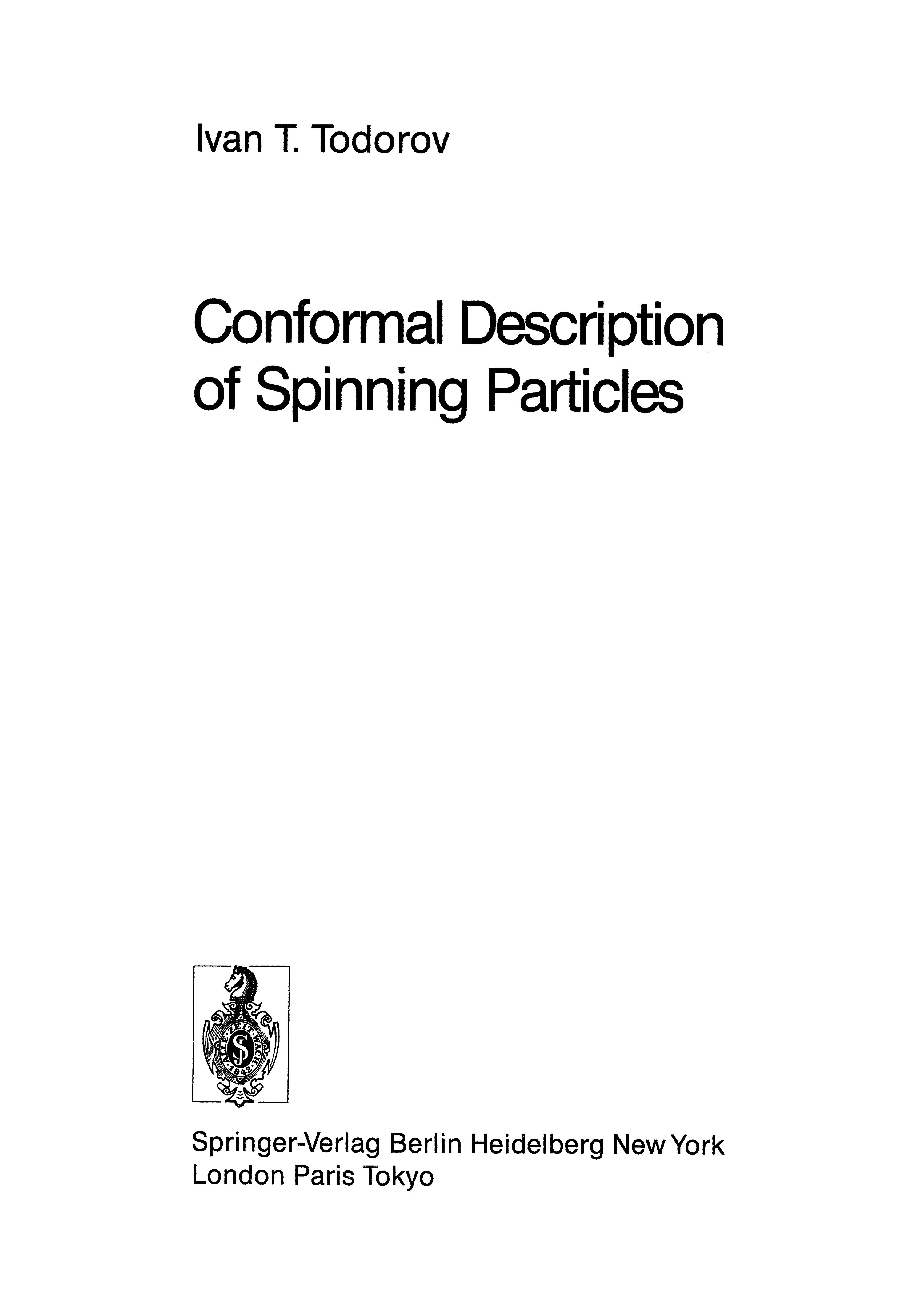 Conformal Description of Spinning Particles