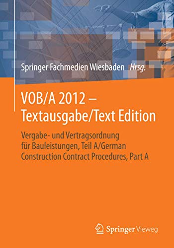 VOB A 2012 Textausgabe Text Edition