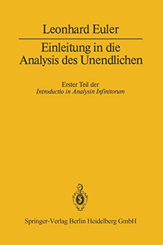 Einleitung in Die Analysis des Unendlichen