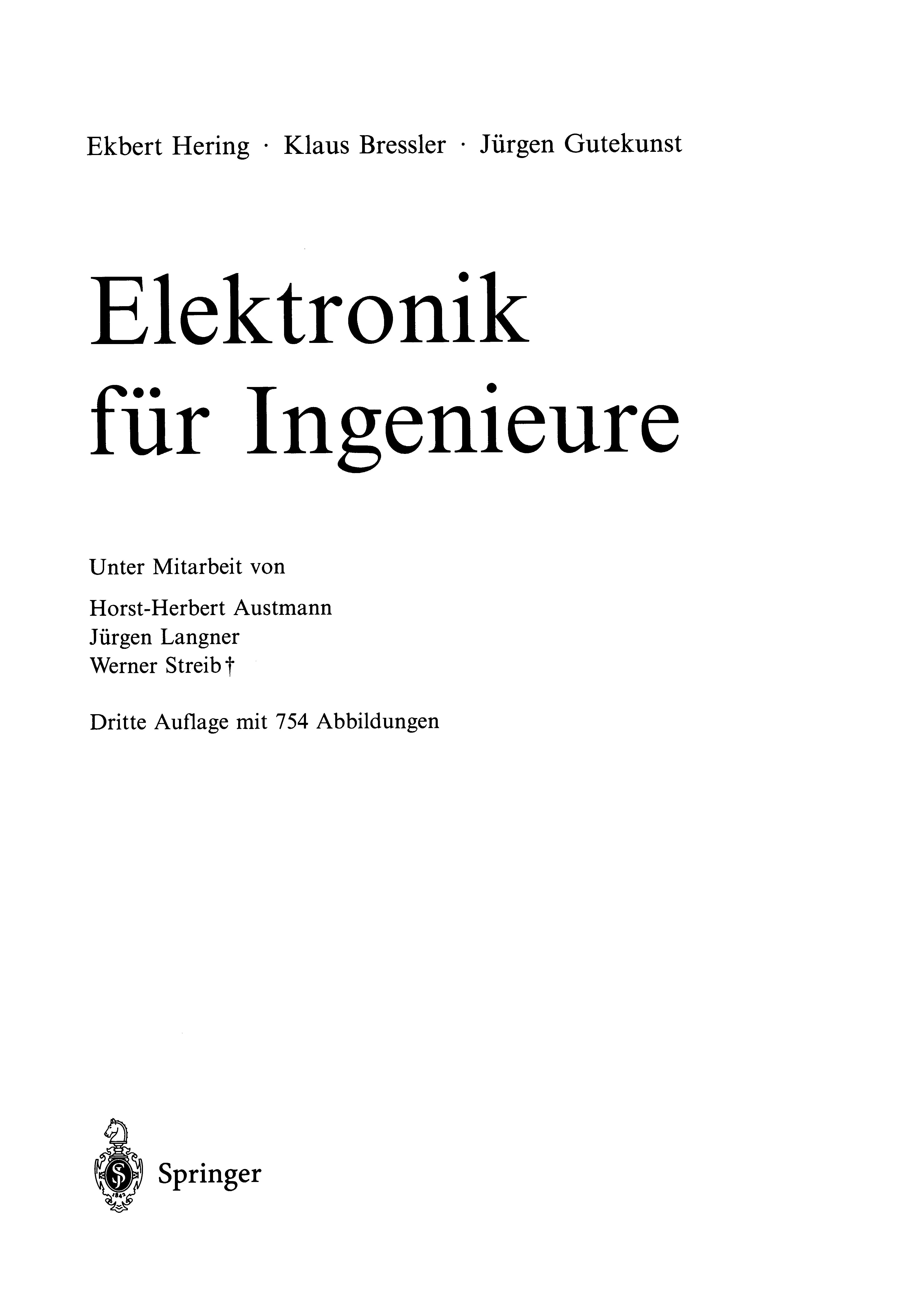 Elektronik Für Ingenieure