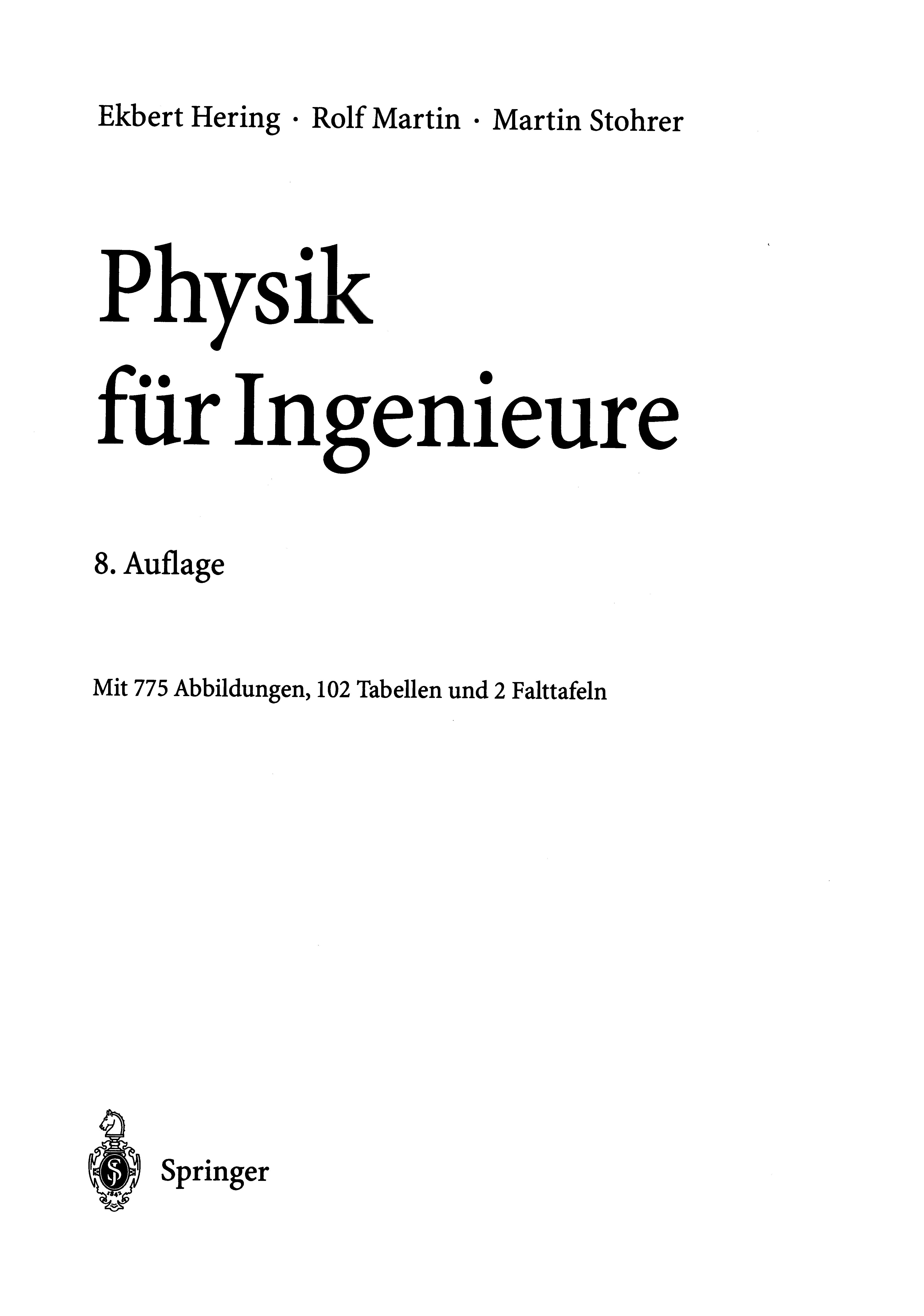 Physik Für Ingenieure