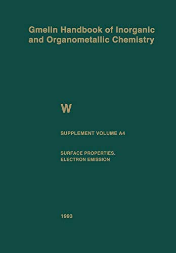 W Tungsten: Supplement Volume A4 Surface Properties. Electron Emission