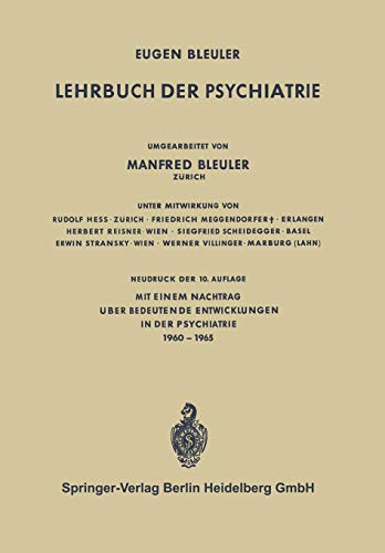 Lehrbuch Der Psychiatrie