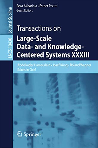 Transactions on Large Scale Data and Knowledge Centered Systems XXXIII