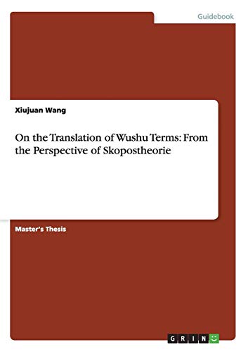 On The Translation Of Wushu Terms