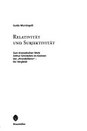 Relativität Und Subjektivität
