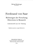 Ferdinand von Saar